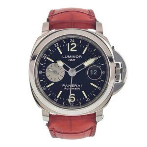 Panerai Luminor GMT Stainless Steel Black Dial 44mm Automatic Mens PAM00088